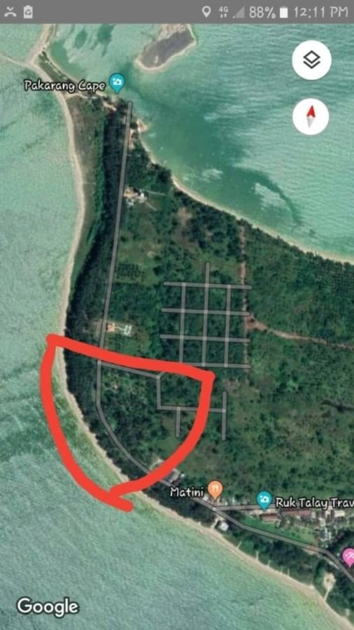 ขายที่ดิน  5 ไร่ 3 งาน 42.0 ตารางวา เจ้าของขายเอง ตำบลนาพละอำเภอเมืองตรัง จังหวัดตรัง